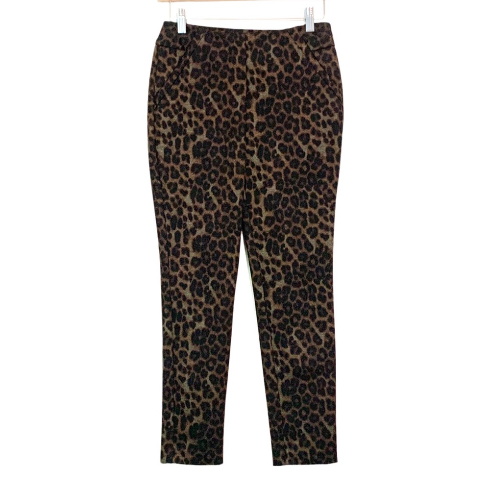 Soft Surroundings Animal Print Leggings Pull On Size Petite XS Mobwife Chic